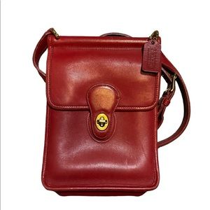 *RARE* Red Vintage Coach Murphy Crossbody Bag